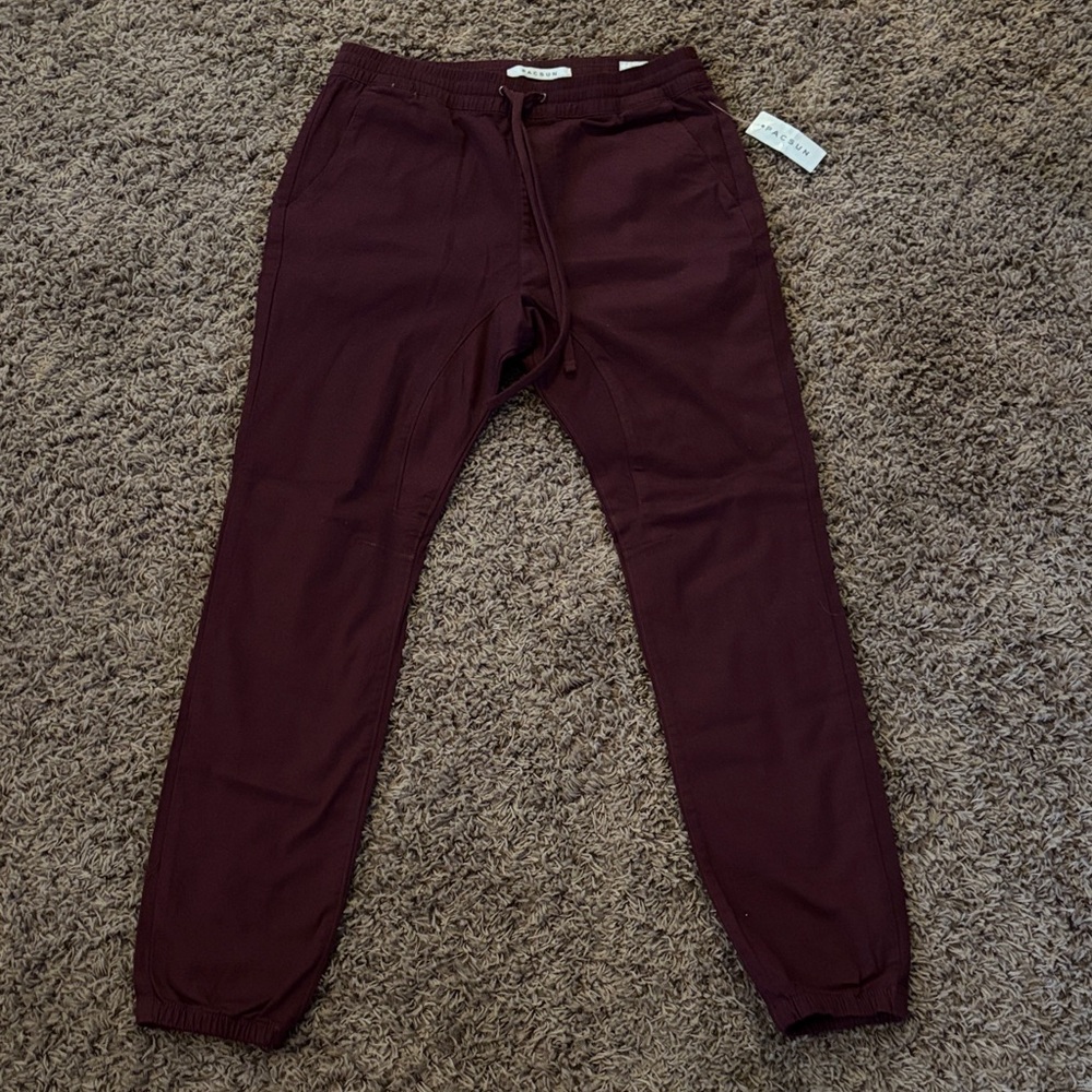 PacSun Maroon Jogger Pants